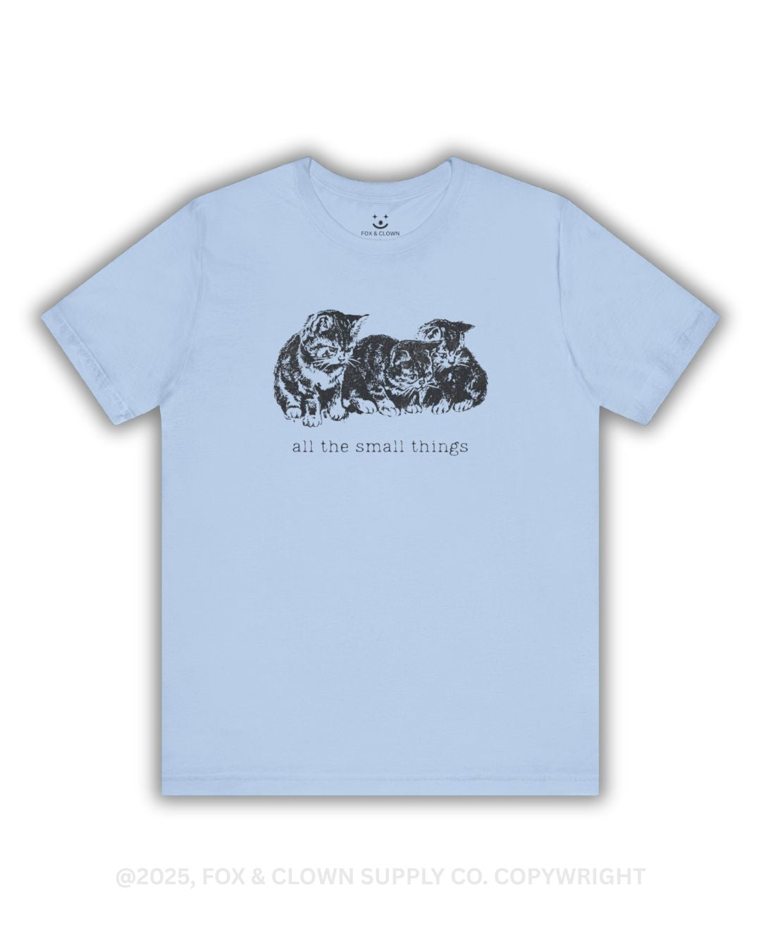 funny punk shirt that says all the small things with an image of three small kittens