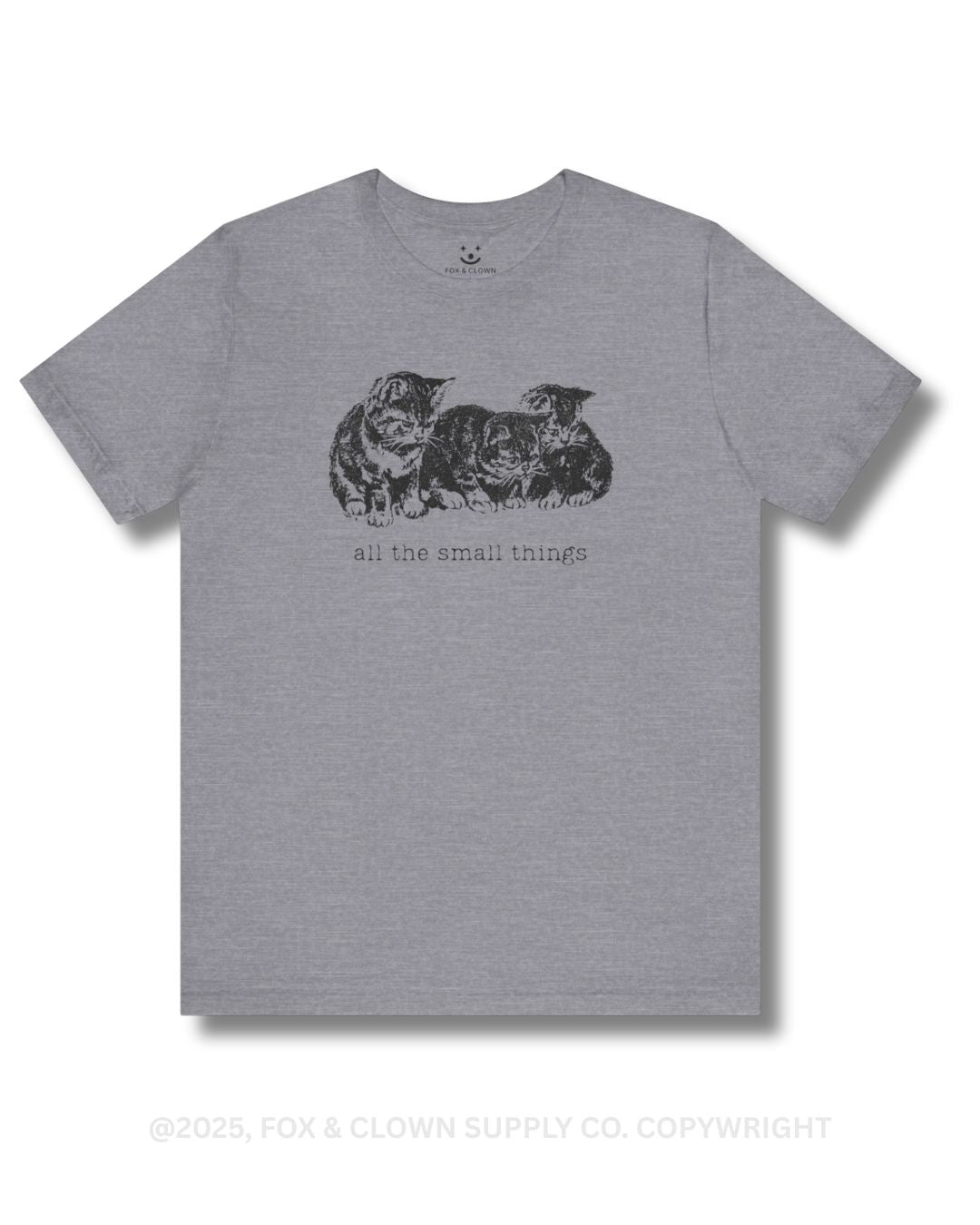 funny punk shirt that says all the small things with an image of three small kittens