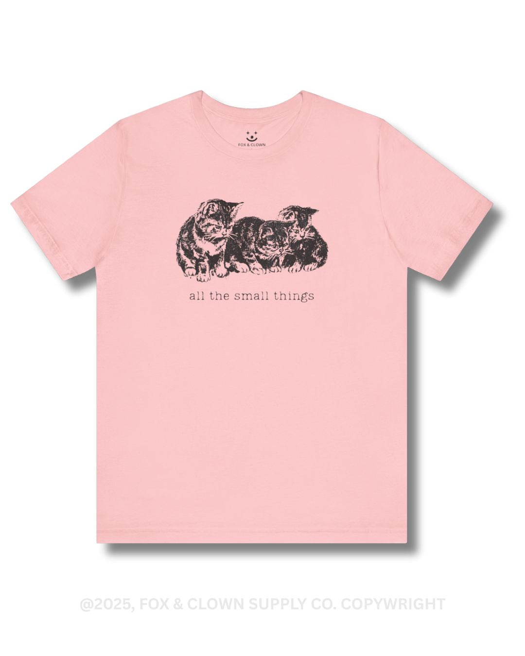 funny punk shirt that says all the small things with an image of three small kittens