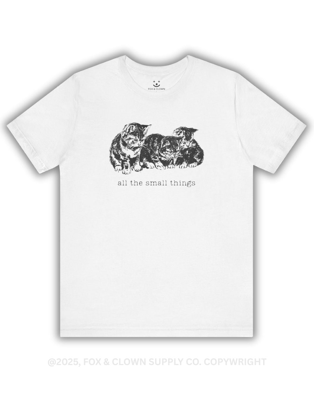 funny punk shirt that says all the small things with an image of three small kittens