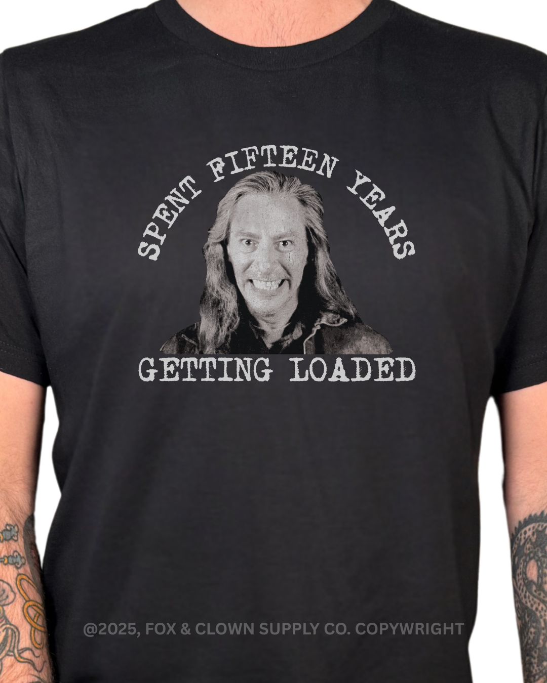 funny punk shirt featuring bob from twin peaks and the lyrics spent 15 years getting loaded from the nofx song