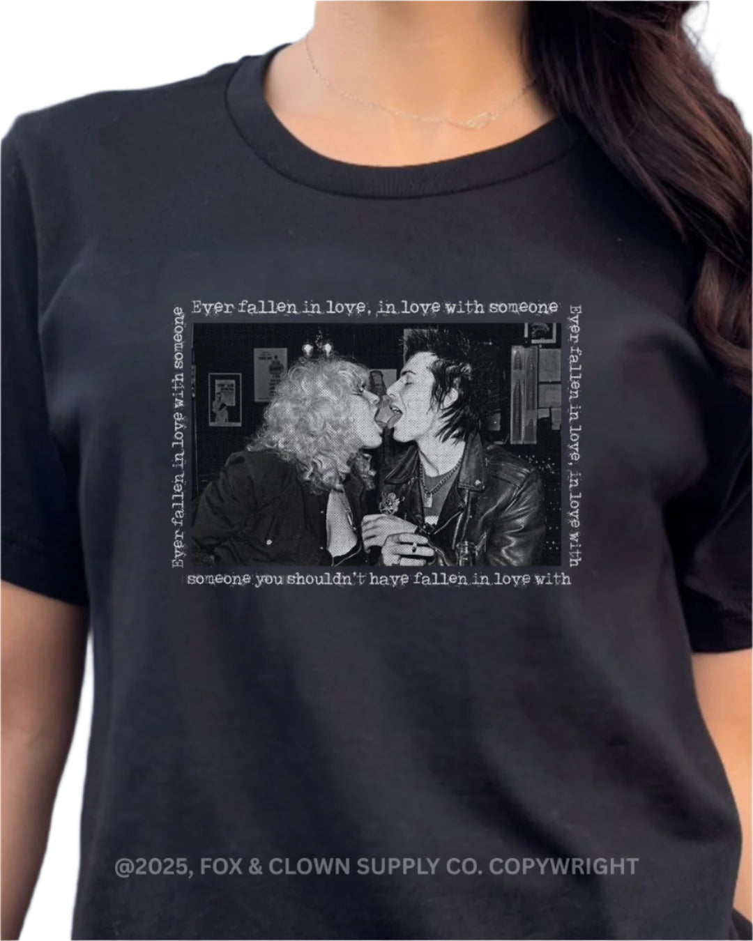 70s punk shirt design by fox and clown