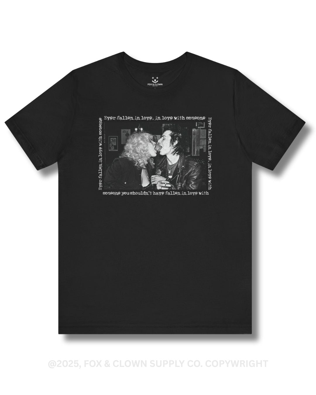 70s punk shirt design by fox and clown