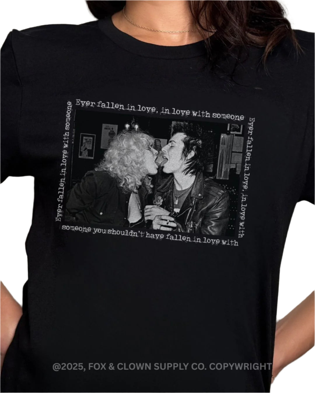70s punk shirt design by fox and clown