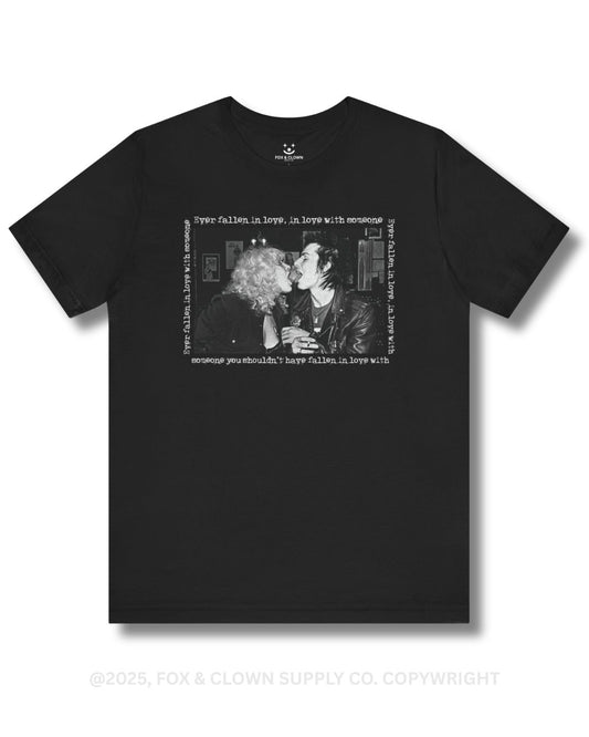 70s punk shirt design by fox and clown