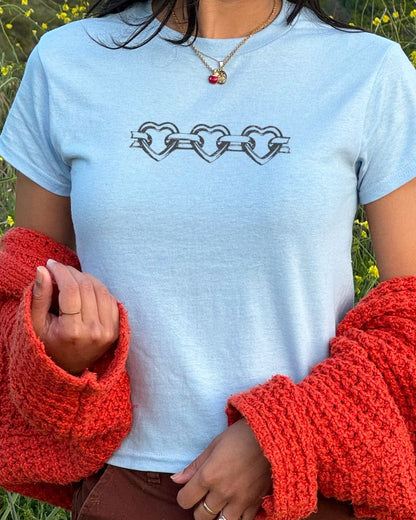 Heart Chain | Baby Tee