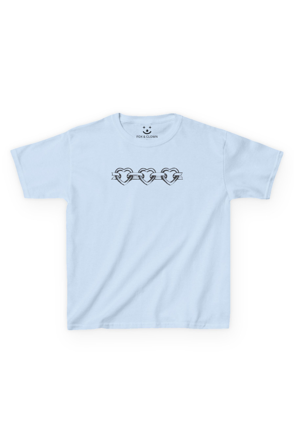 Heart Chain Baby Tee | Y2K 90s Vintage Graphic T-Shirt