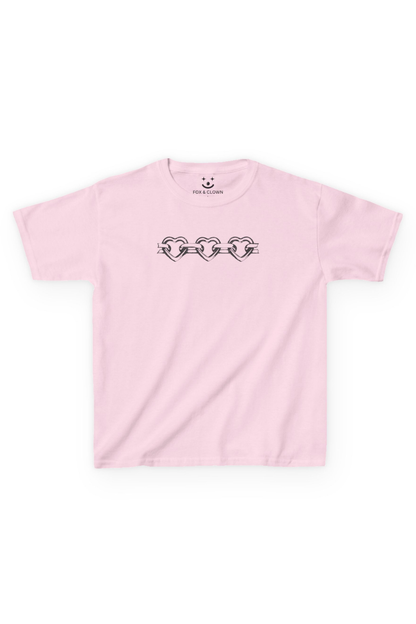 Heart Chain Baby Tee | Y2K 90s Vintage Graphic T-Shirt
