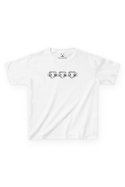 Heart Chain Baby Tee | Y2K 90s Vintage Graphic T-Shirt