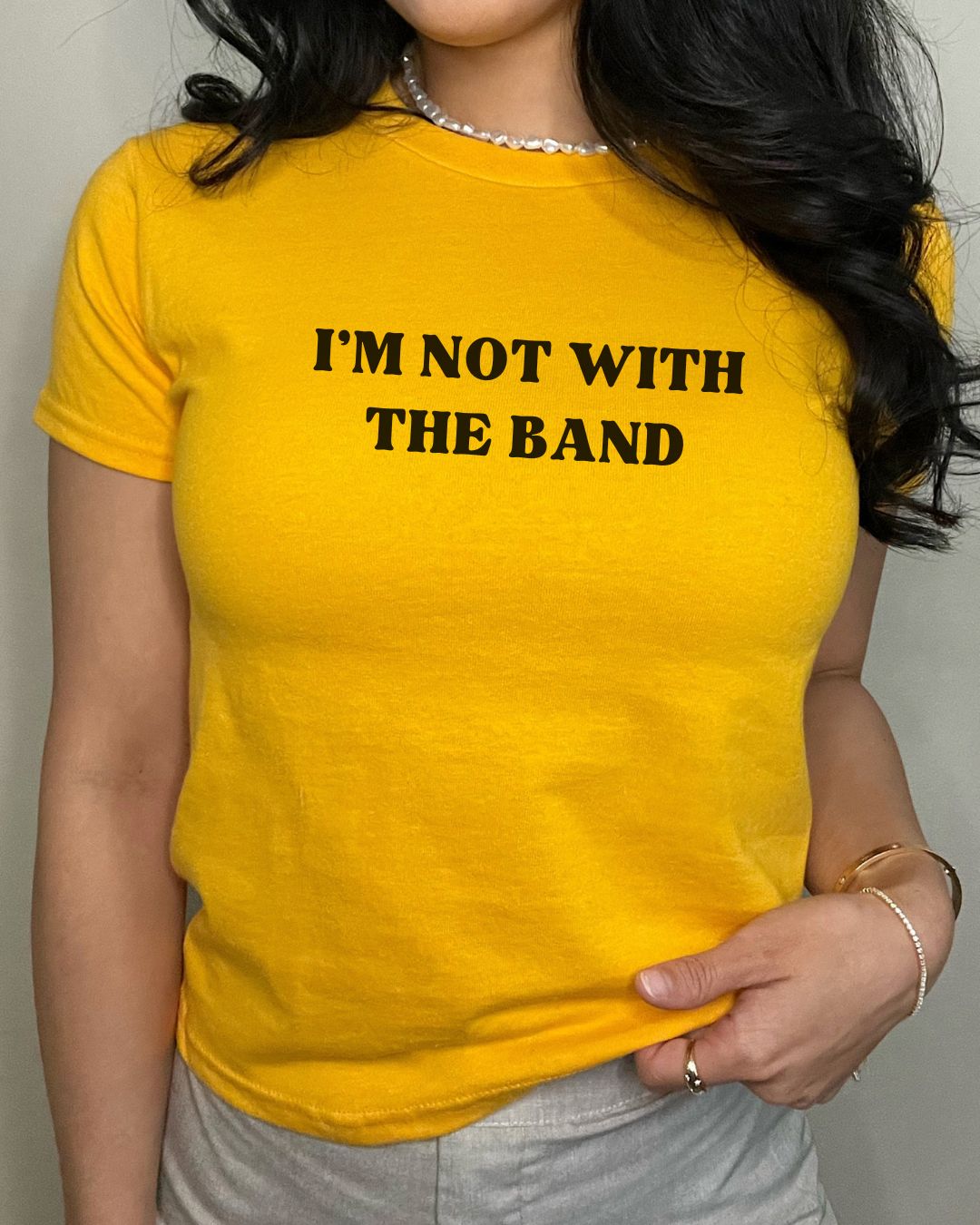 I'm Not With The Band | Baby Tee