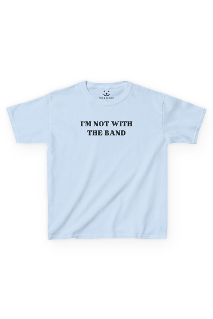 I'm Not With The Band Tee | Y2K Funny Band Tee Concert Top