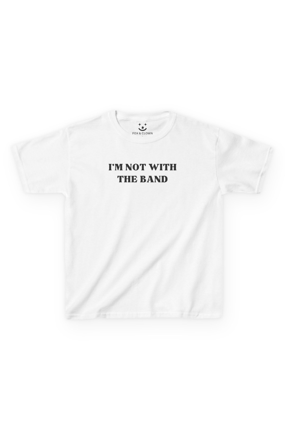 I'm Not With The Band Tee | Y2K Funny Band Tee Concert Top