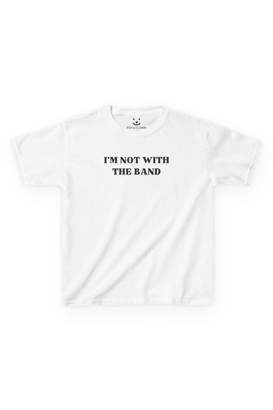 I'm Not With The Band Tee | Y2K Funny Band Tee Concert Top