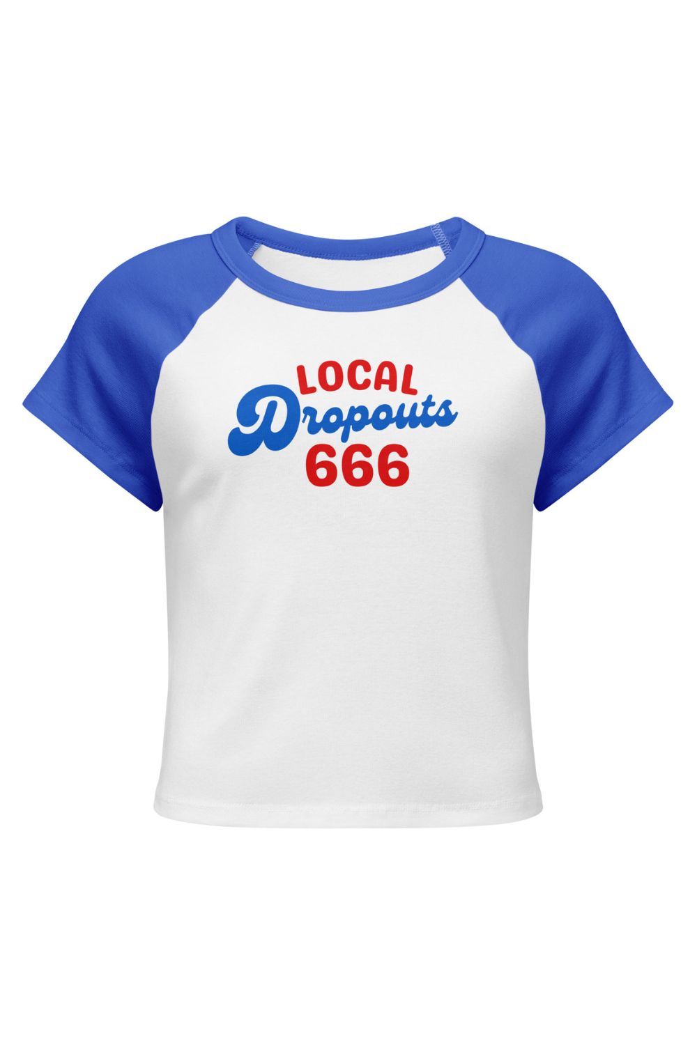 Local Dropouts 666 Baseball Crop Tee