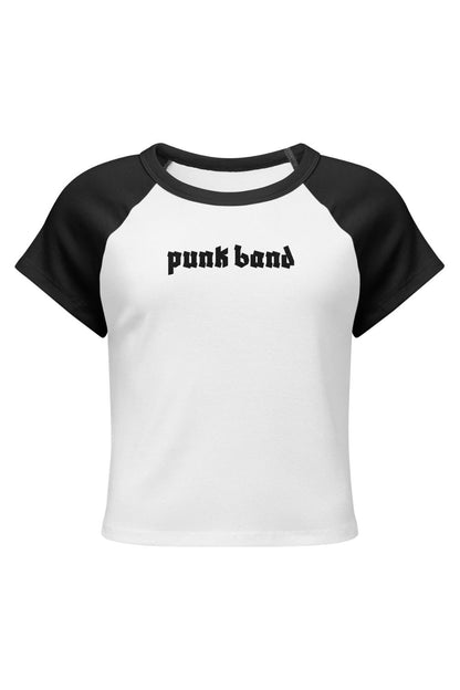 Punk Band Raglan Cropped Tee