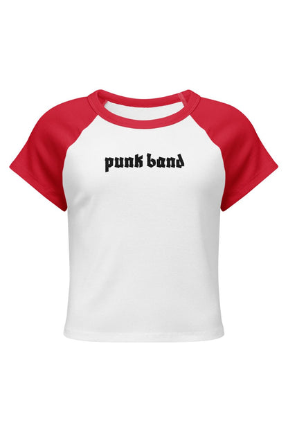 Punk Band Raglan Cropped Tee
