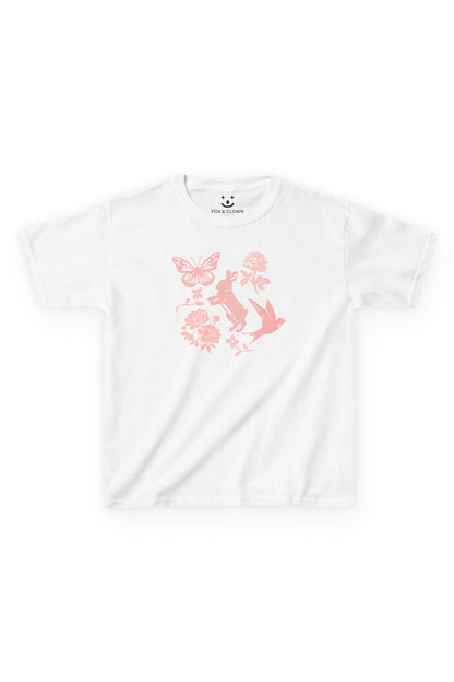 Coquette Spring Meadow Baby Tee | Retro Y2K Graphic T-shirt
