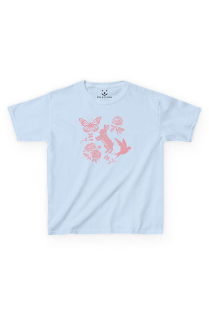 Coquette Spring Meadow Baby Tee | Retro Y2K Graphic T-shirt