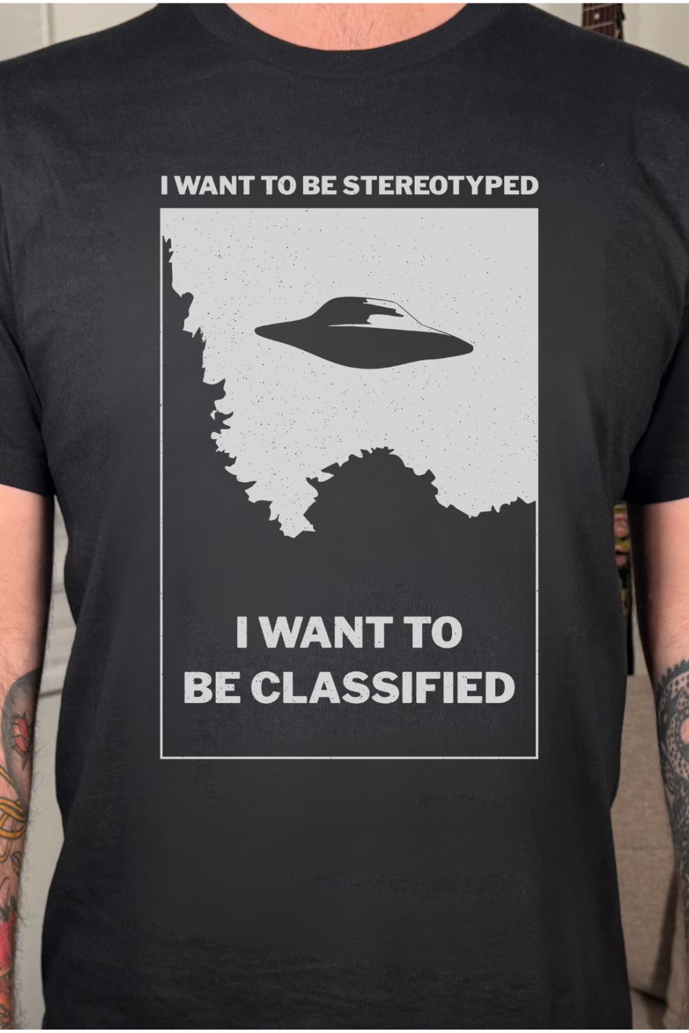 Suburban Drone Punk Sci-Fi Graphic Tee