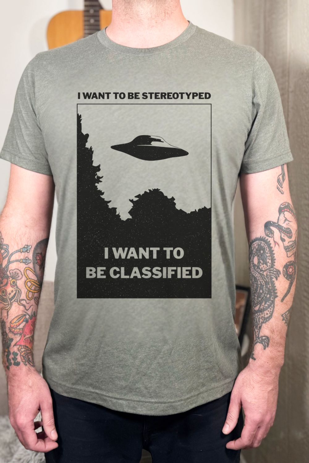 Suburban Drone Punk Sci-Fi Graphic Tee