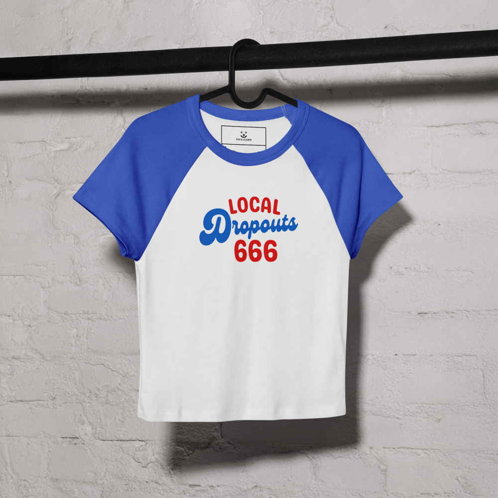 Local Dropouts Baseball Baby Tee