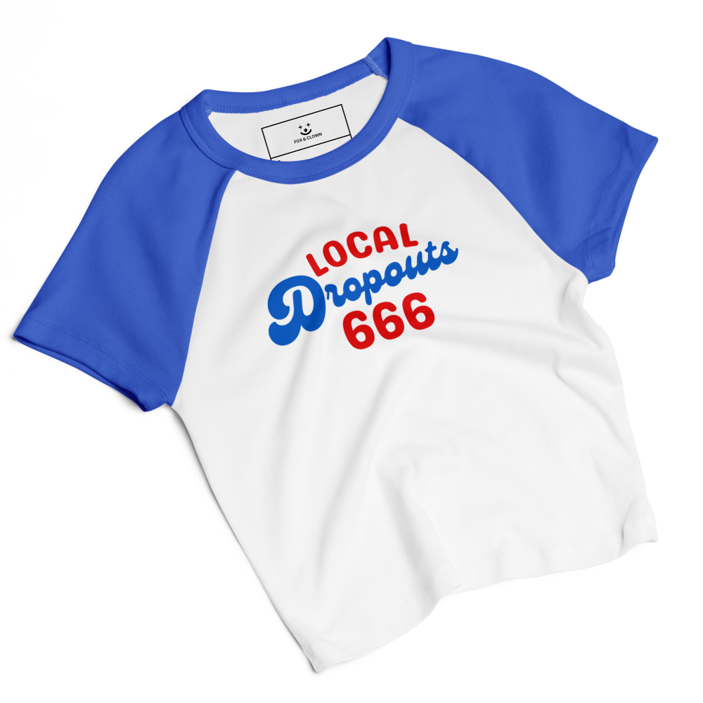 Local Dropouts Baseball Baby Tee