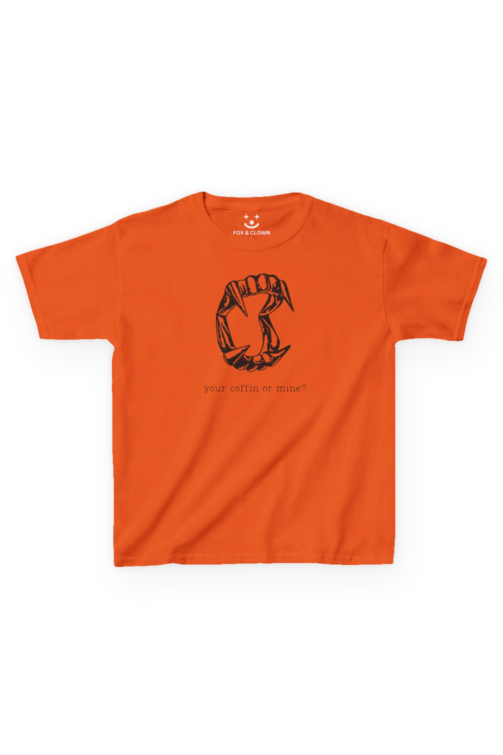 Your Coffin Or Mine Baby Tee | Goth Crop Top