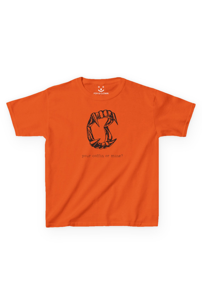 Your Coffin Or Mine Baby Tee | Goth Crop Top