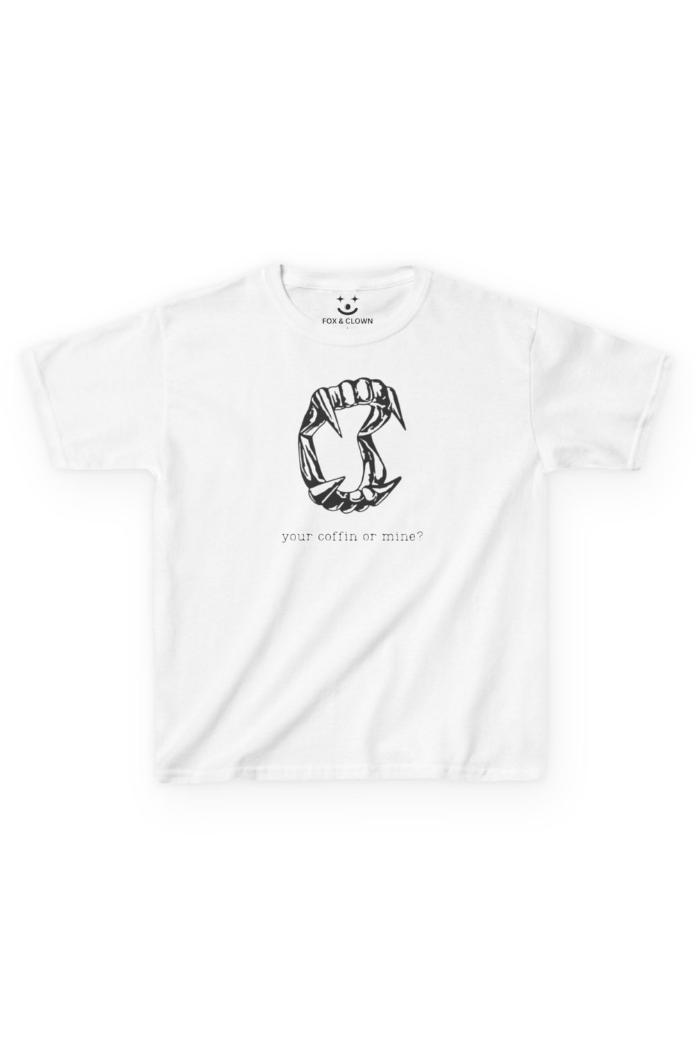 Your Coffin Or Mine Baby Tee | Goth Crop Top